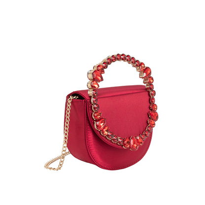 Ruby Trudie Satin Crossbody Bag - Melie Bianco