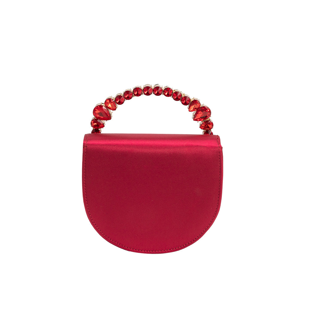 Ruby Trudie Satin Crossbody Bag - Melie Bianco