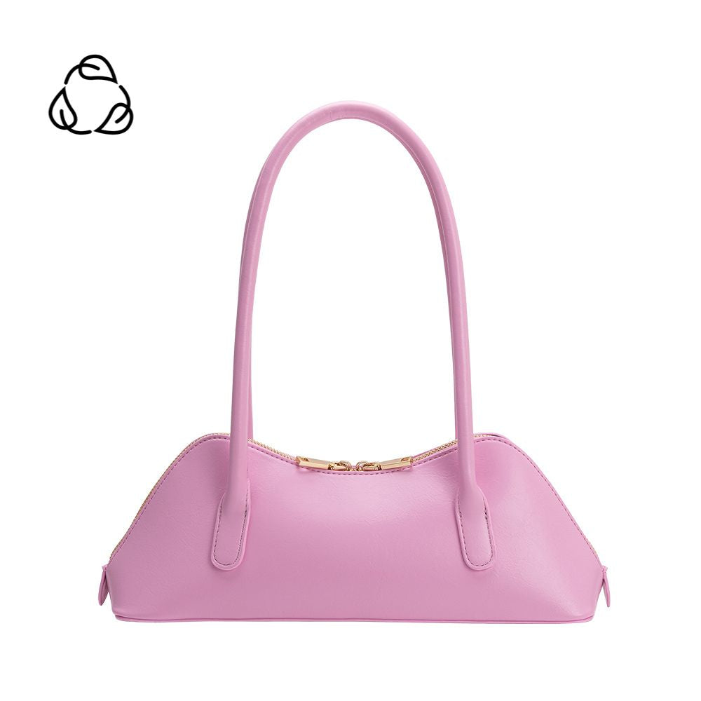 Pink Dakota Recycled Vegan Leather Shoulder Bag - Melie Bianco