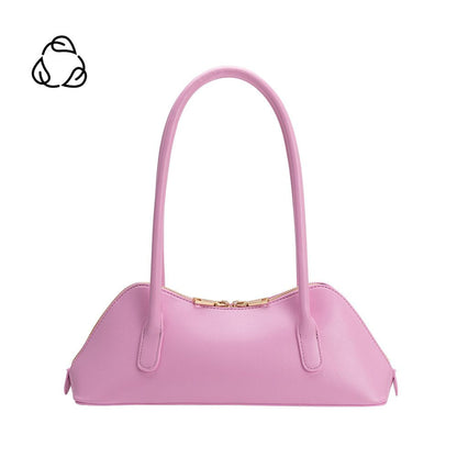 Pink Dakota Recycled Vegan Leather Shoulder Bag - Melie Bianco