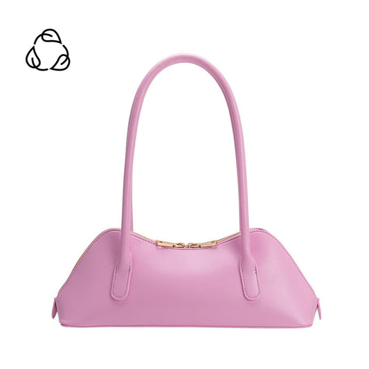 Pink Dakota Recycled Vegan Leather Shoulder Bag - Melie Bianco