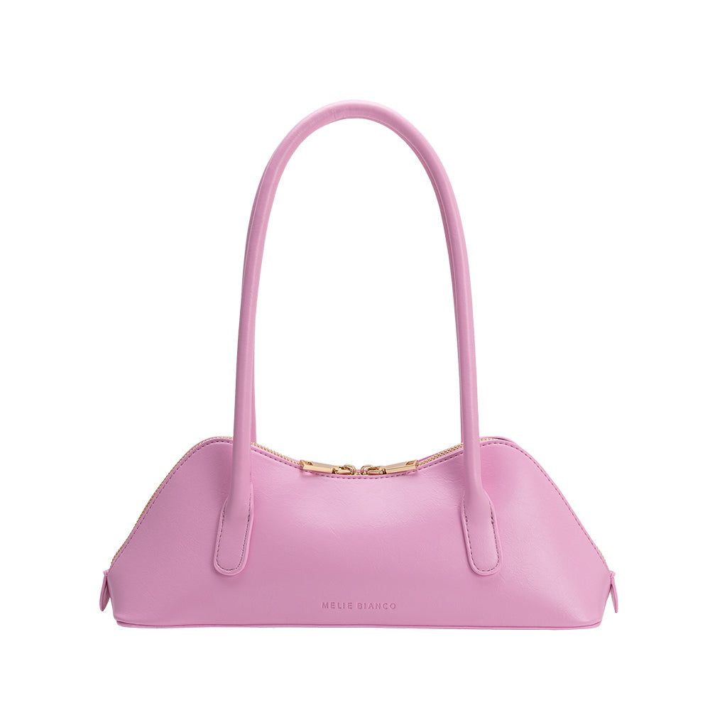 Pink Dakota Recycled Vegan Leather Shoulder Bag - Melie Bianco