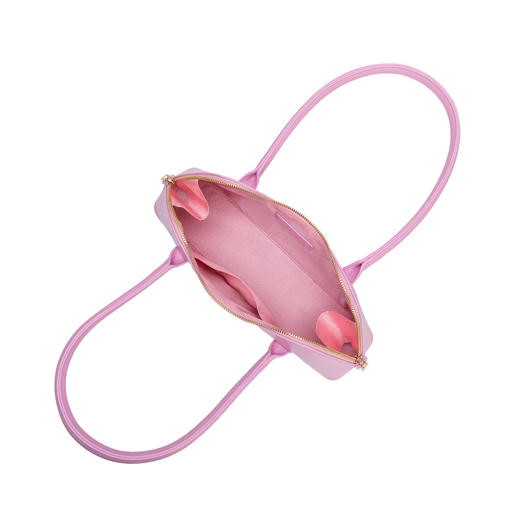 Pink Dakota Recycled Vegan Leather Shoulder Bag - Melie Bianco
