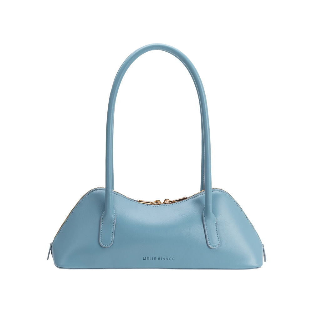 Blue Dakota Recycled Vegan Leather Shoulder Bag - Melie Bianco