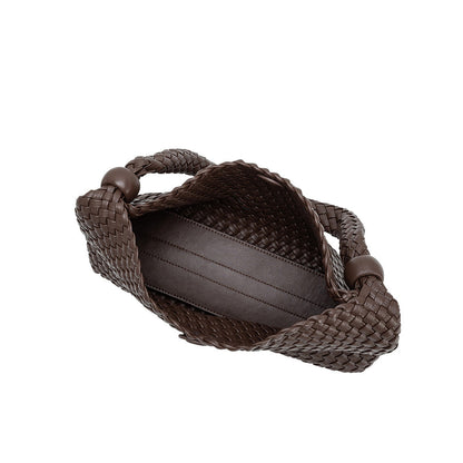 Espresso Quinn Recycled Vegan Leather Shoulder Bag - Melie Bianco