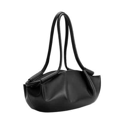 Black Candace Recycled Vegan Leather Shoulder Bag - Melie Bianco
