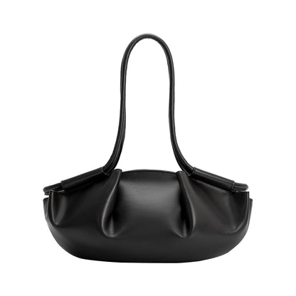 Black Candace Recycled Vegan Leather Shoulder Bag - Melie Bianco