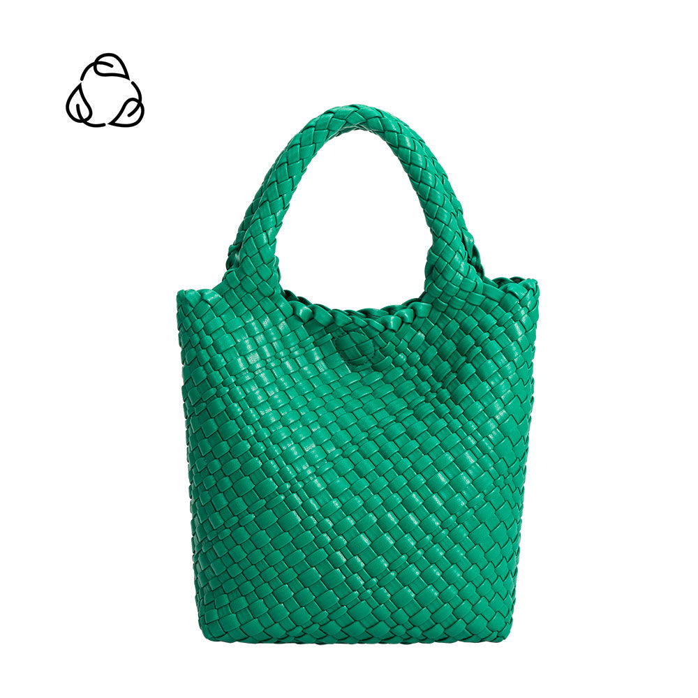 Green Eloise Recycled Vegan Leather Tote Bag - Melie Bianco