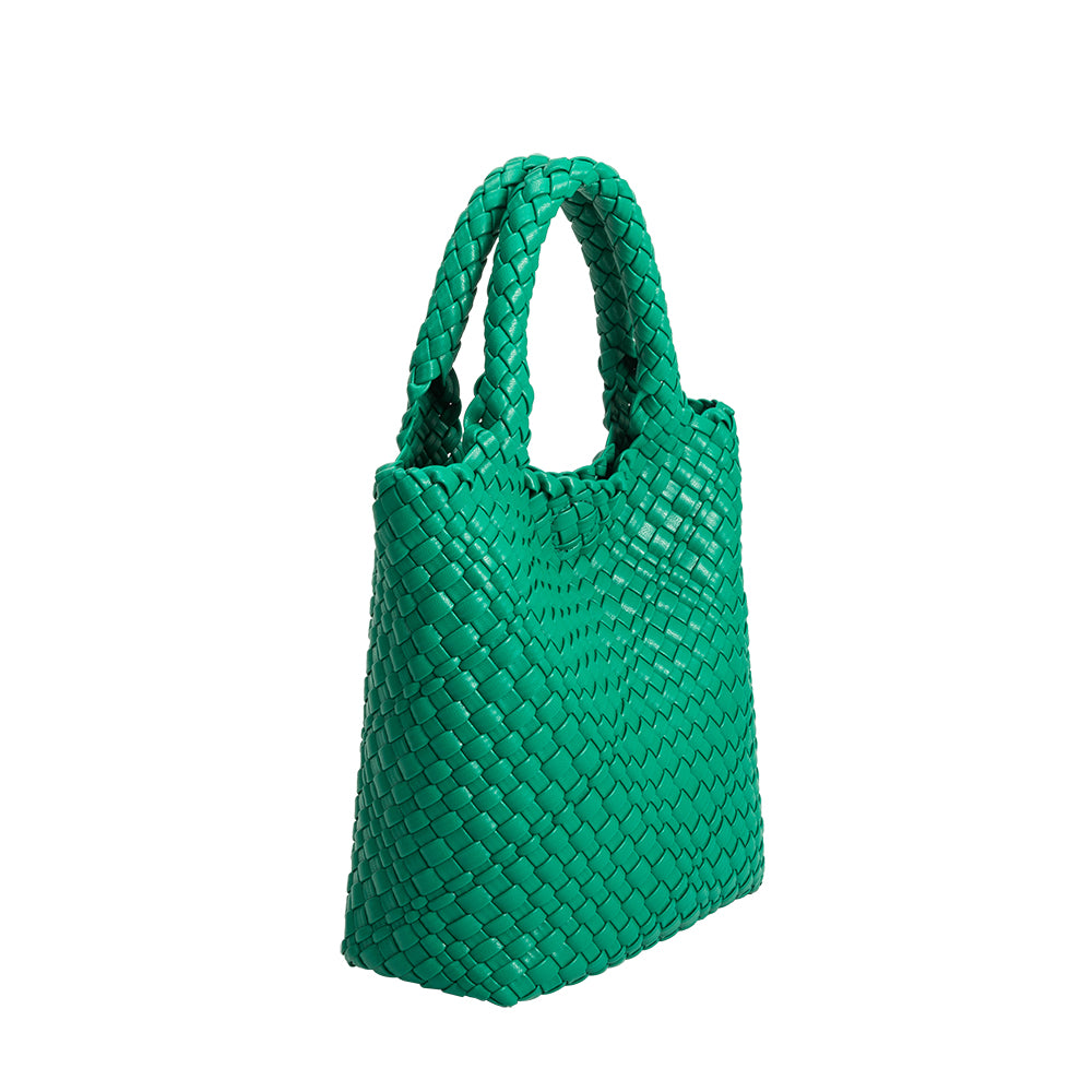 Green Eloise Recycled Vegan Leather Tote Bag - Melie Bianco