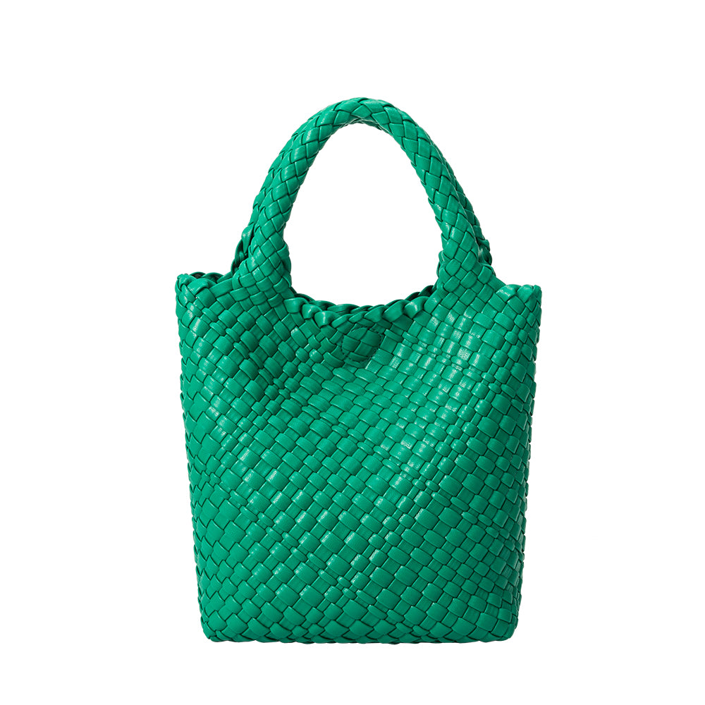 Green Eloise Recycled Vegan Leather Tote Bag - Melie Bianco