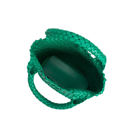 Green Eloise Recycled Vegan Leather Tote Bag - Melie Bianco