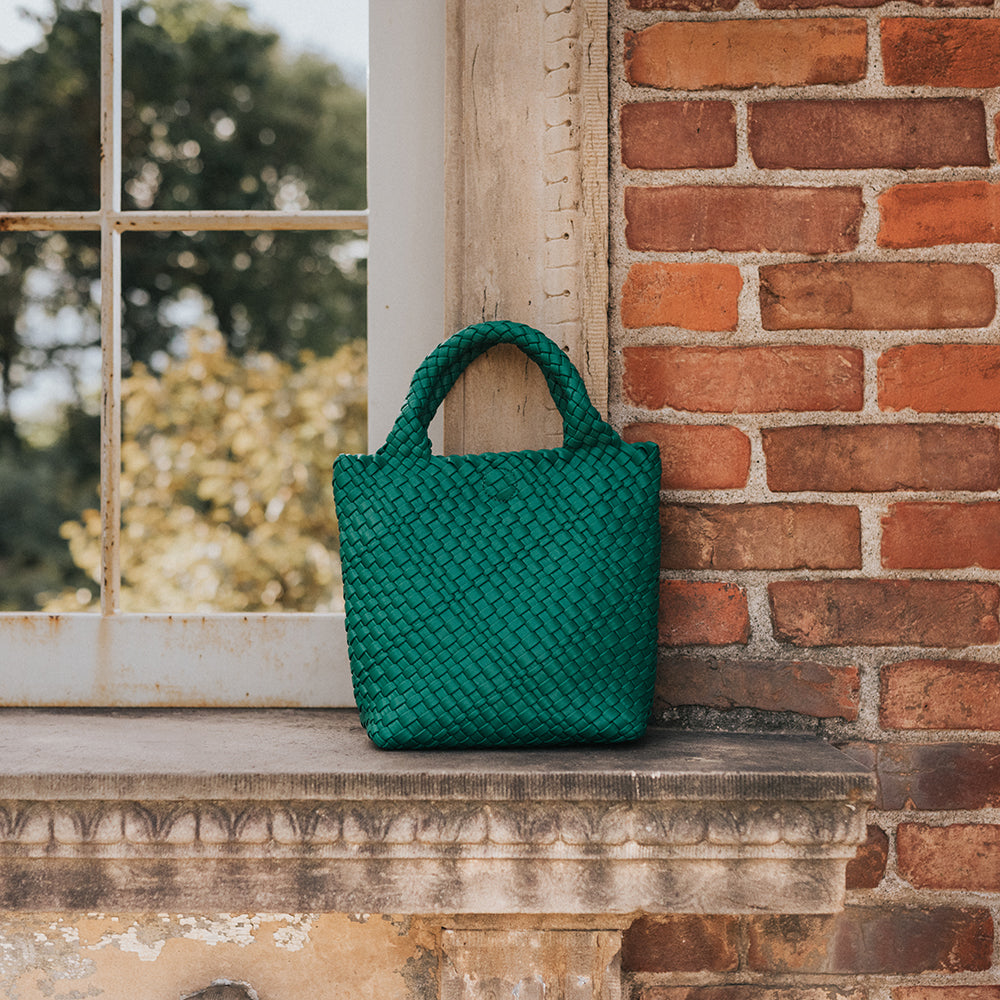 Green Eloise Recycled Vegan Leather Tote Bag - Melie Bianco