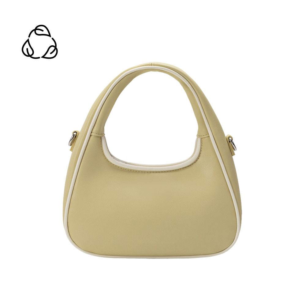 Yellow Sarita Recycled Vegan Leather Crossbody Bag - Melie Bianco