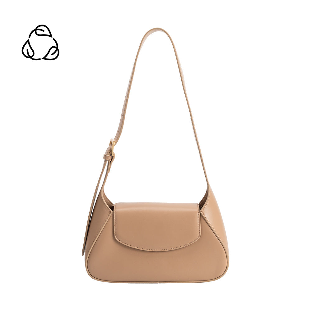 Nude Melody Recycled Vegan Leather Shoulder Bag - Melie Bianco
