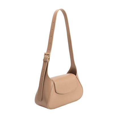 Nude Melody Recycled Vegan Leather Shoulder Bag - Melie Bianco