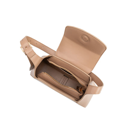 Nude Melody Recycled Vegan Leather Shoulder Bag - Melie Bianco