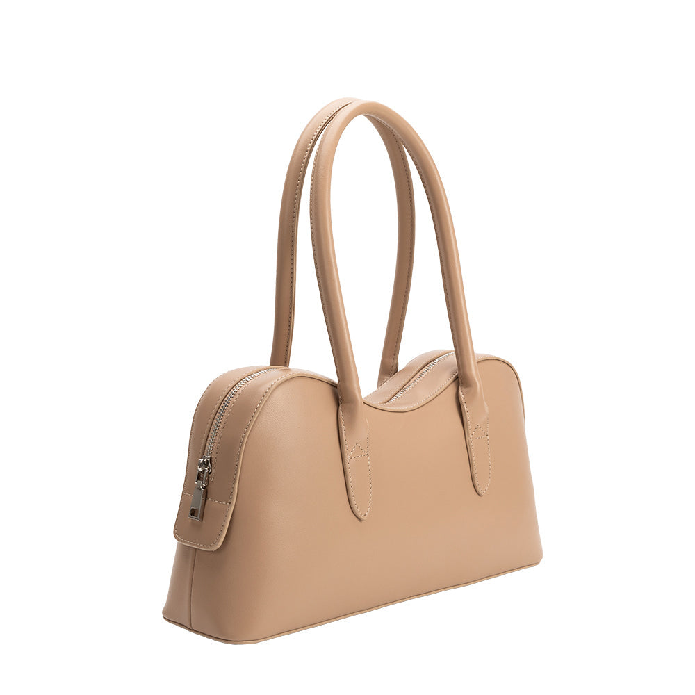 Nude Tilda Recycled Vegan Leather Shoulder Bag - Melie Bianco