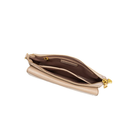 Mushroom Aria Recycled Vegan Leather Shoulder Bag - Melie Bianco