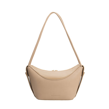 Mushroom Wesley Recycled Vegan Leather Shoulder Bag - Melie Bianco