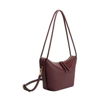 Plum Wesley Recycled Vegan Leather Shoulder Bag - Melie Bianco