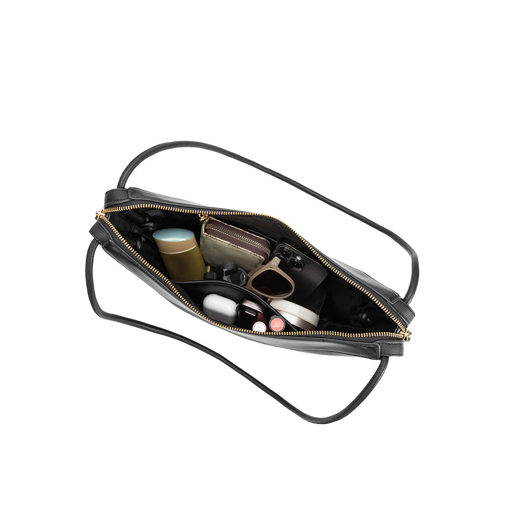 Plum Wesley Recycled Vegan Leather Shoulder Bag - Melie Bianco