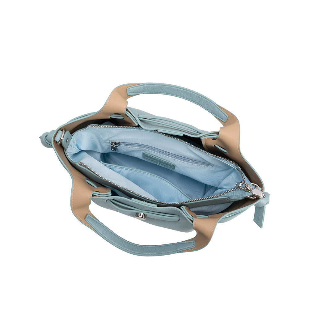 Sky Avril Recycled Vegan Leather Top Handle Bag - Melie Bianco