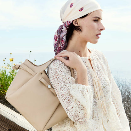 Sky Avril Recycled Vegan Leather Top Handle Bag - Melie Bianco