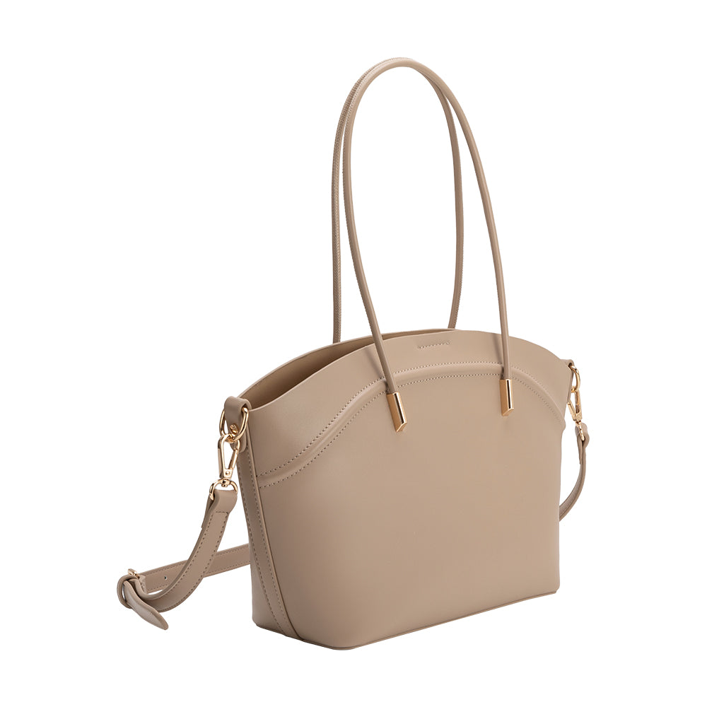 Nude Hazel Recycled Vegan Leather Tote Bag - Melie Bianco
