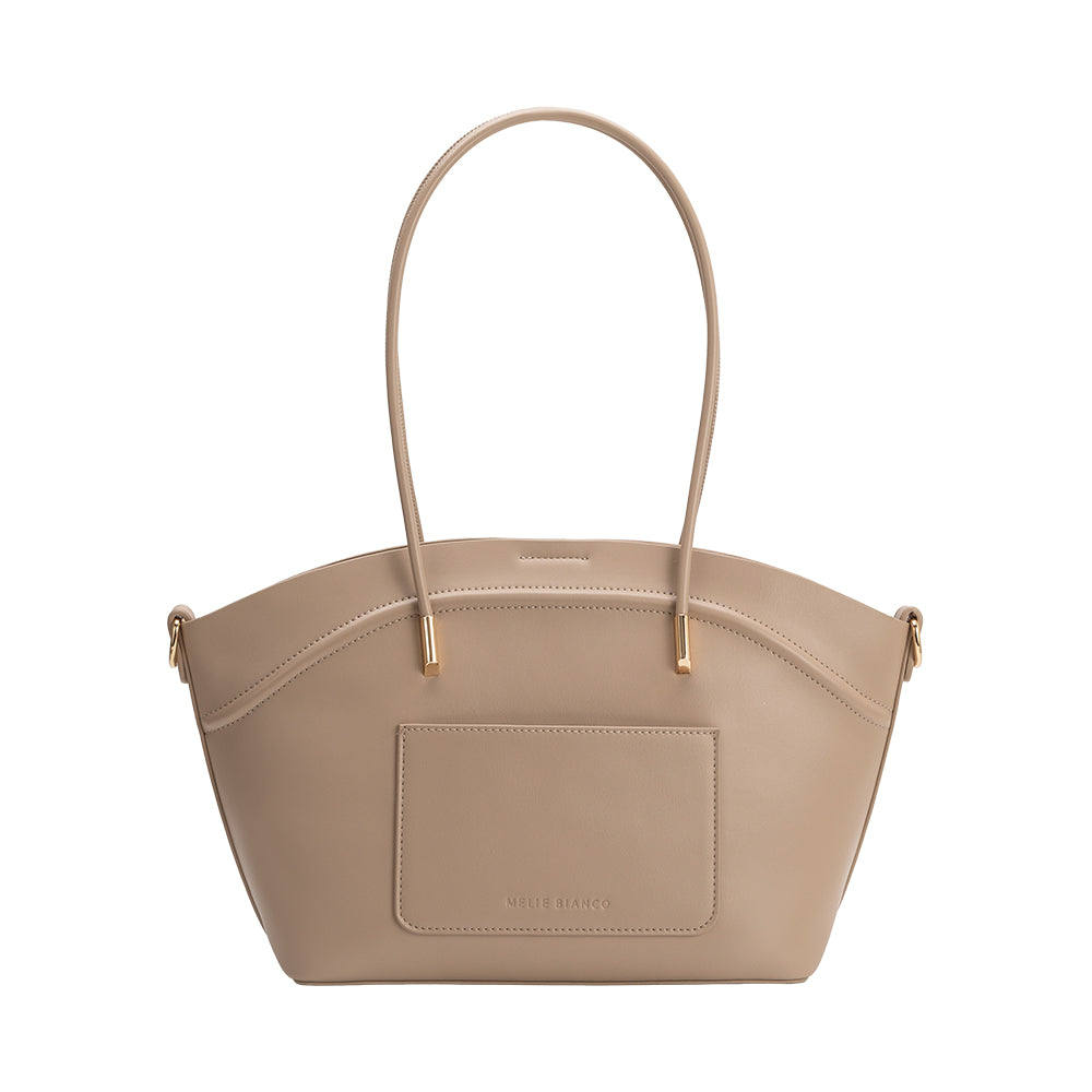 Nude Hazel Recycled Vegan Leather Tote Bag - Melie Bianco