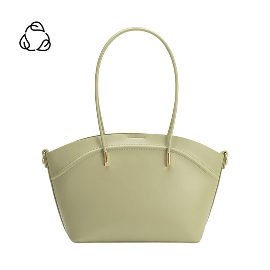 Mint Hazel Recycled Vegan Leather Tote Bag - Melie Bianco