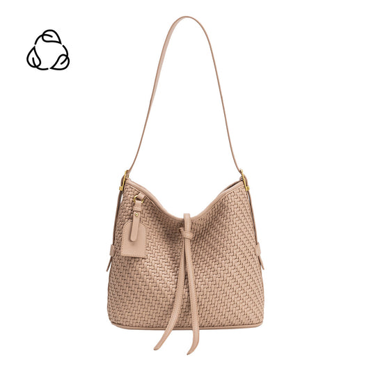 Biscuit Thalia Recycled Vegan Leather Tote Bag - Melie Bianco