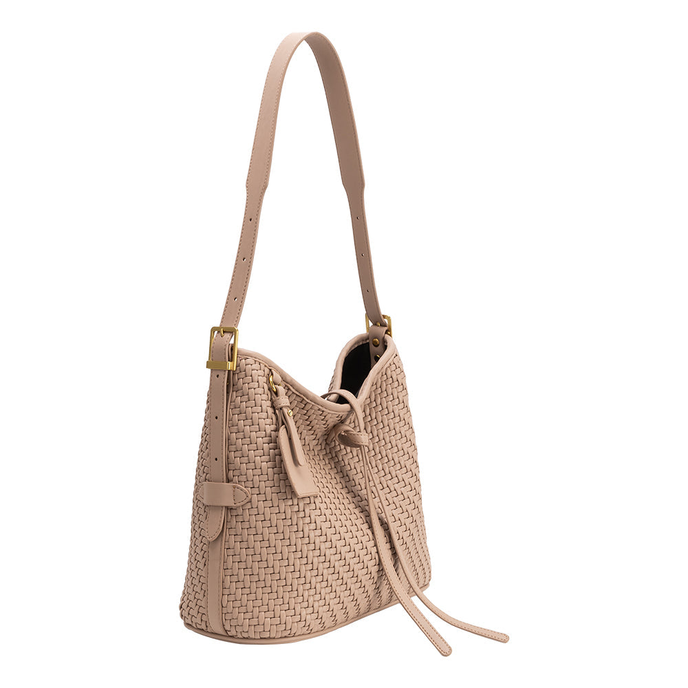Biscuit Thalia Recycled Vegan Leather Tote Bag - Melie Bianco