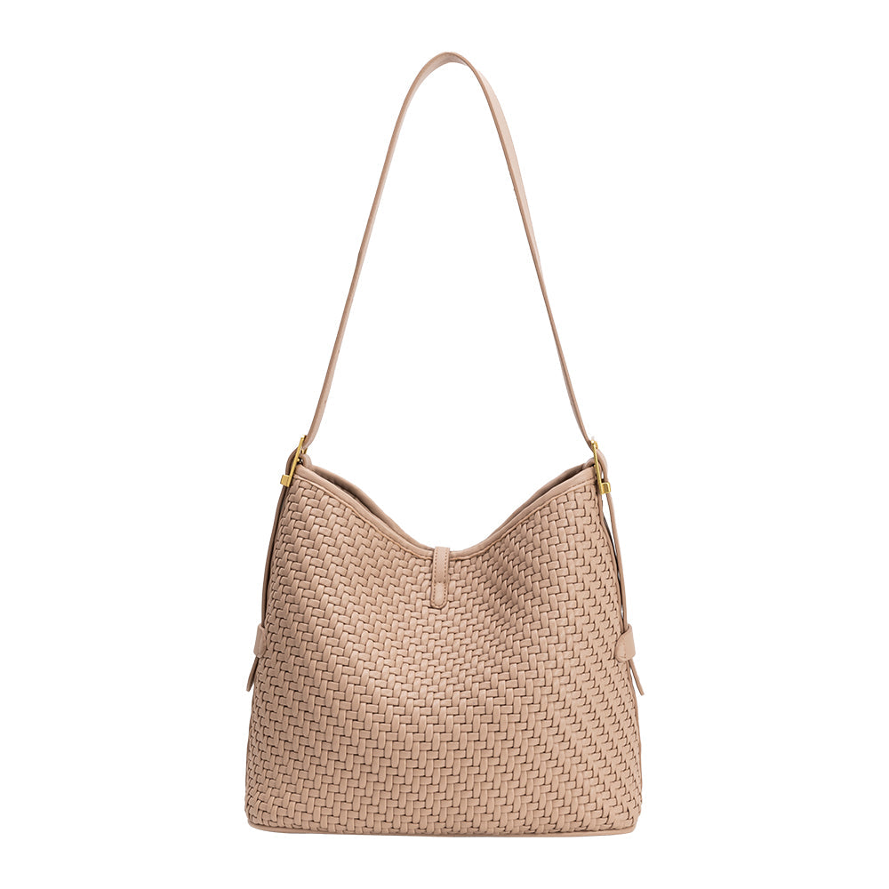 Biscuit Thalia Recycled Vegan Leather Tote Bag - Melie Bianco