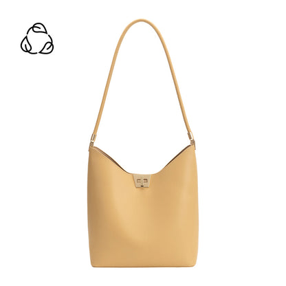 Wheat Billie Recycled Vegan Leather Tote Bag - Melie Bianco