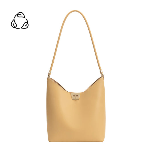 Wheat Billie Recycled Vegan Leather Tote Bag - Melie Bianco