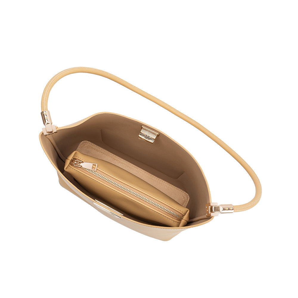 Wheat Billie Recycled Vegan Leather Tote Bag - Melie Bianco