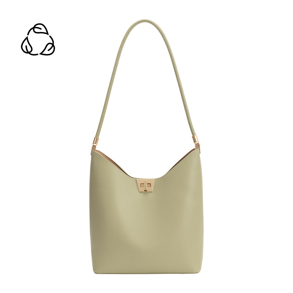 Mint Billie Recycled Vegan Leather Tote Bag - Melie Bianco
