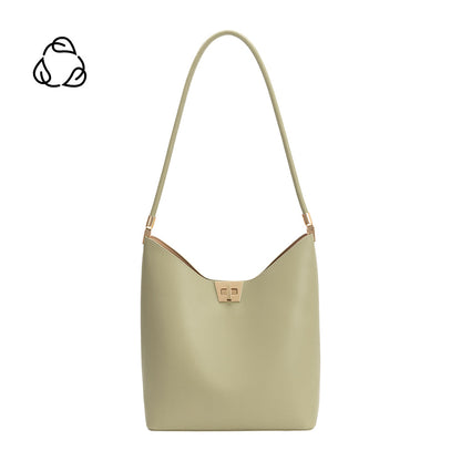 Mint Billie Recycled Vegan Leather Tote Bag - Melie Bianco