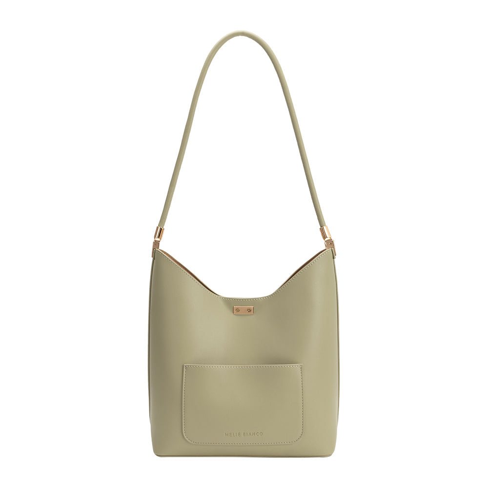 Mint Billie Recycled Vegan Leather Tote Bag - Melie Bianco