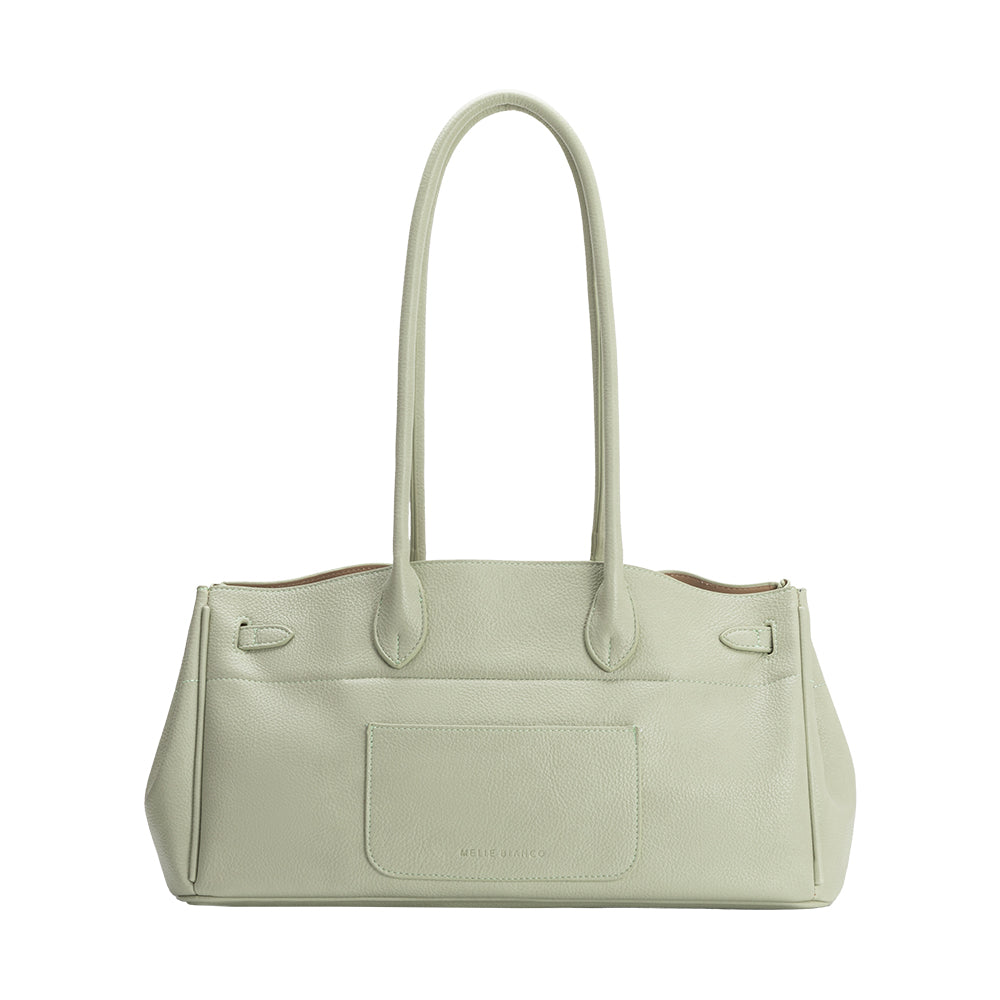 Mint Rocky Recycled Vegan Leather Shoulder Bag - Melie Bianco