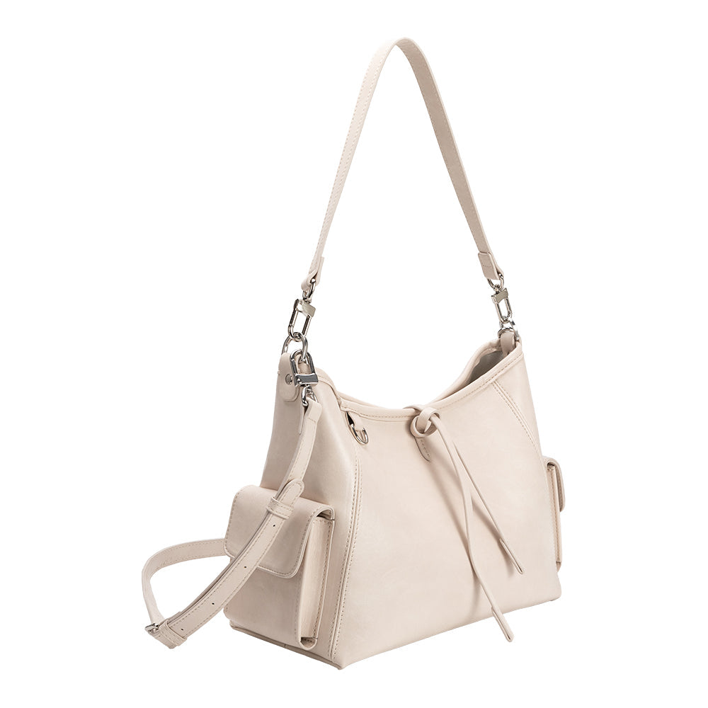 Bone Rory Recycled Vegan Leather Crossbody Shoulder Bag - Melie Bianco