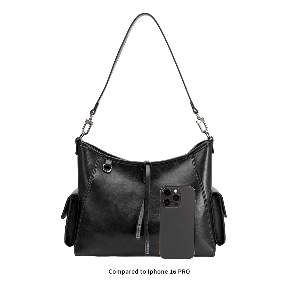 Bone Rory Recycled Vegan Leather Crossbody Shoulder Bag - Melie Bianco