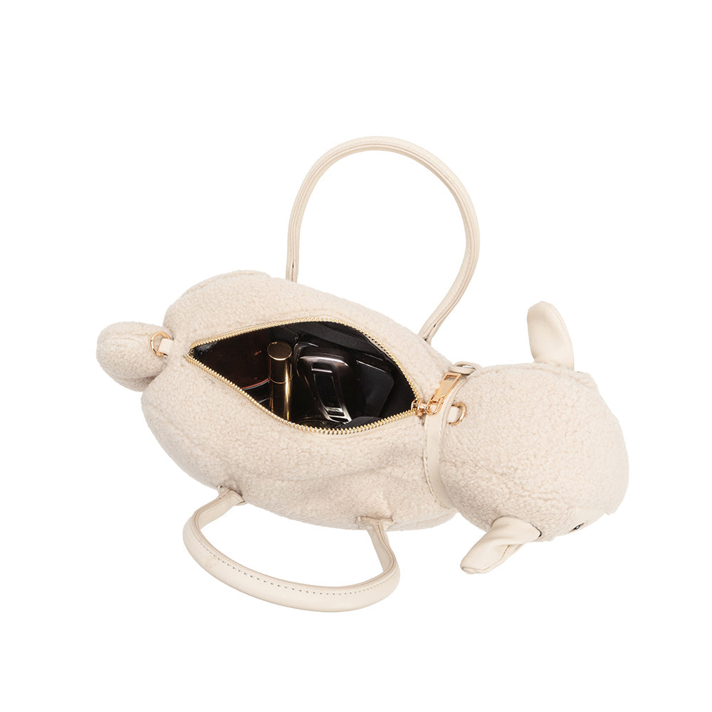 Chocolate Sheep Vegan Leather Crossbody Bag - Melie Bianco