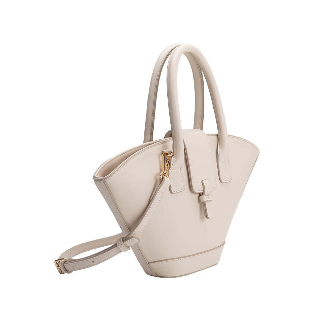 Ivory Violet Recycled Vegan Leather Crossbody Bag - Melie Bianco