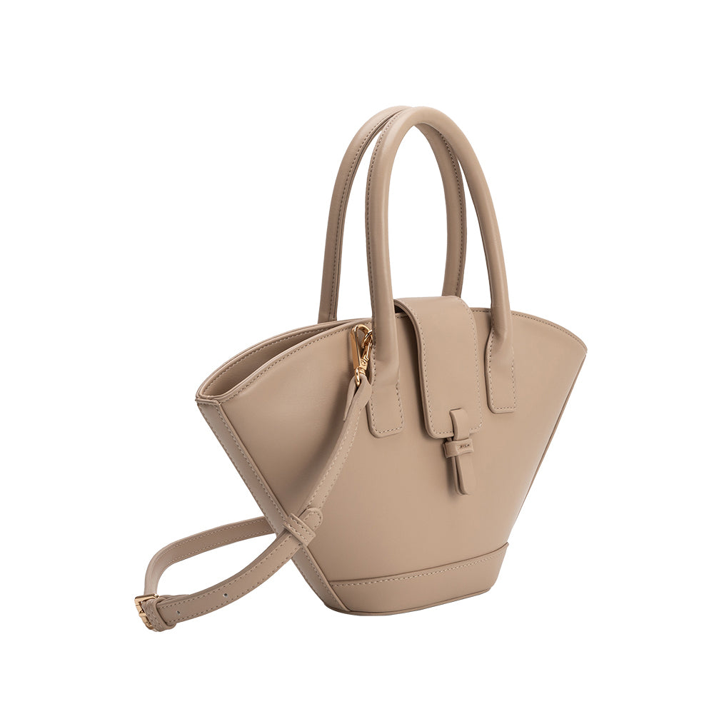 Nude Violet Recycled Vegan Leather Crossbody Bag - Melie Bianco