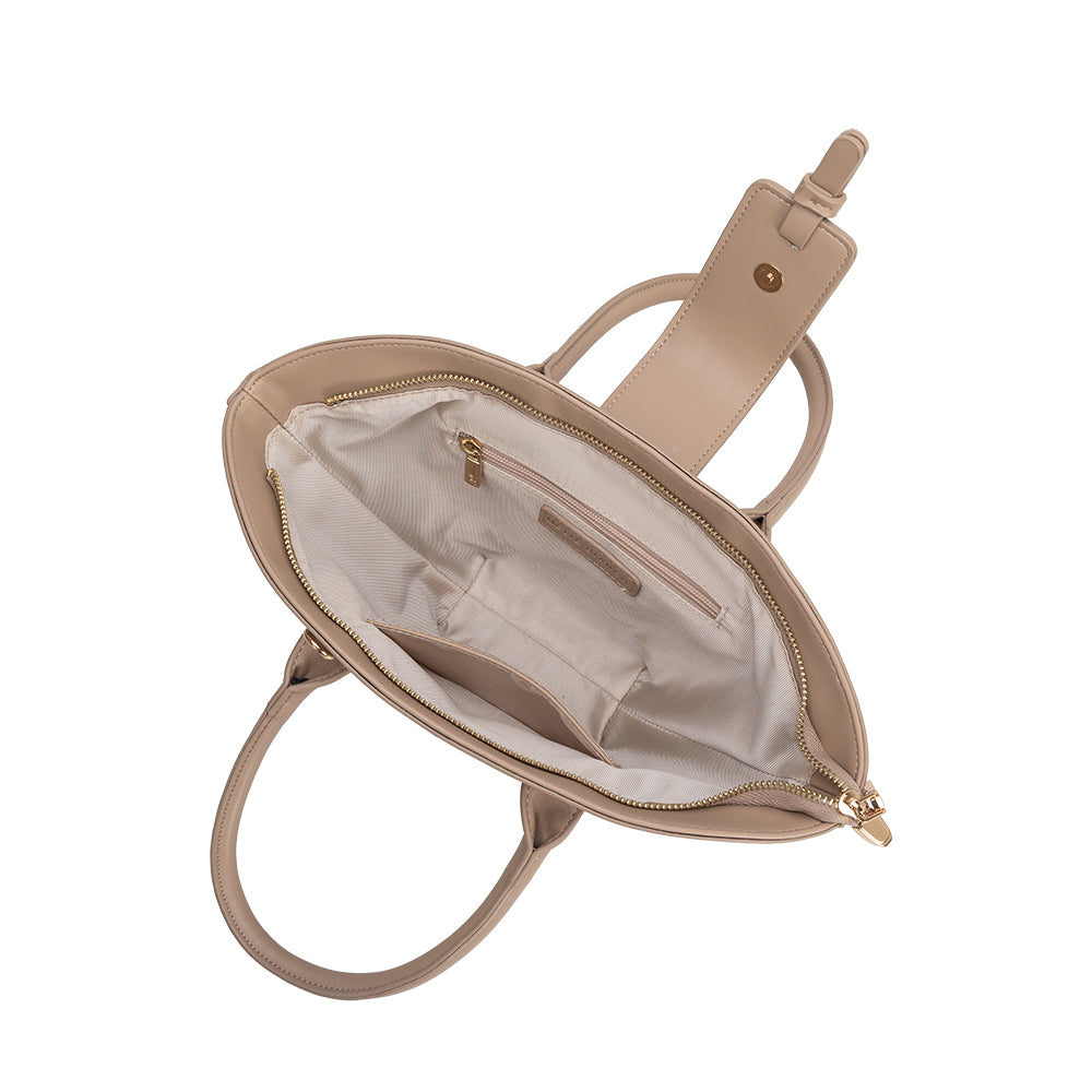 Nude Violet Recycled Vegan Leather Crossbody Bag - Melie Bianco