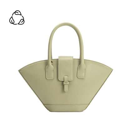 Mint Violet Recycled Vegan Leather Crossbody Bag - Melie Bianco