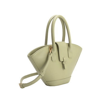 Mint Violet Recycled Vegan Leather Crossbody Bag - Melie Bianco