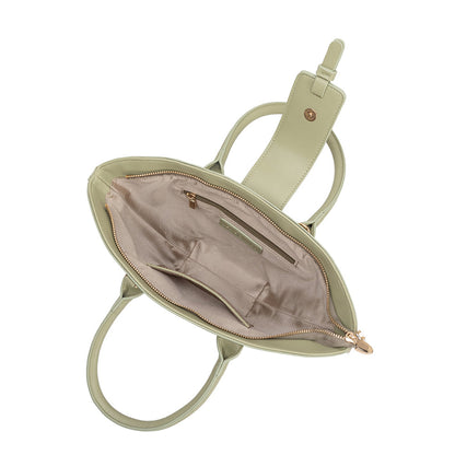 Mint Violet Recycled Vegan Leather Crossbody Bag - Melie Bianco