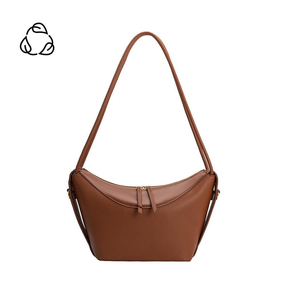Saddle Wesley Recycled Vegan Leather Shoulder Bag - Melie Bianco